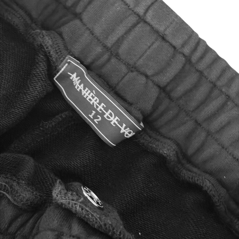 NWOT Manier De Voir Cargo Black Pants - Picture 10 of 11